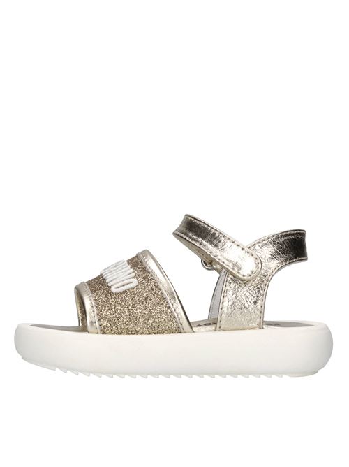 Sandali in pelle e microglitter MOSCHINO | 80419 LAM./SWEETORO
